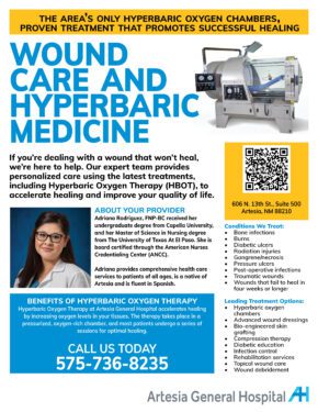 Wound Care and Hyperbaric medicine in Artesia Carlsbad and Roswell