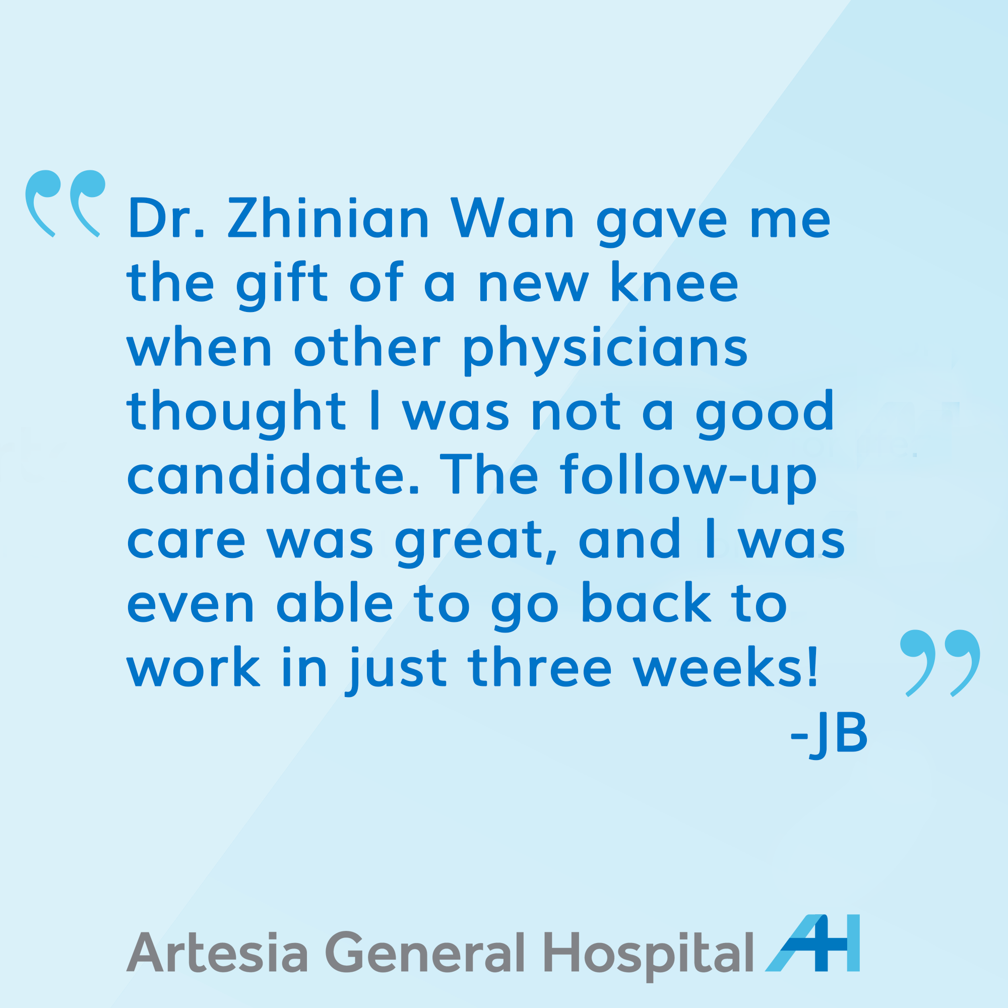 Positive Patient Story at Artesia General Hospital